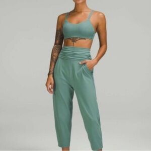 Lululemon Align Ribbed Waist Cropped Jogger Jumpsuit in Tidewater Teal